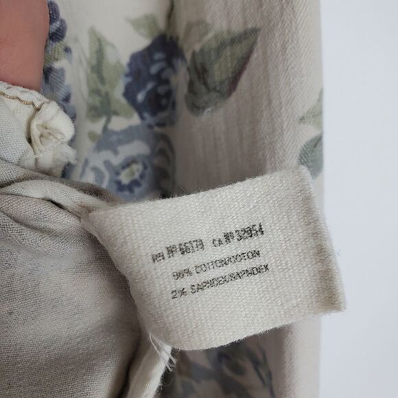 DAUGHTERS OF THE LIBERATION ANTHROPOLOGIE Lyonia Floral Utility Jacket Cargo - Picture 7 of 9